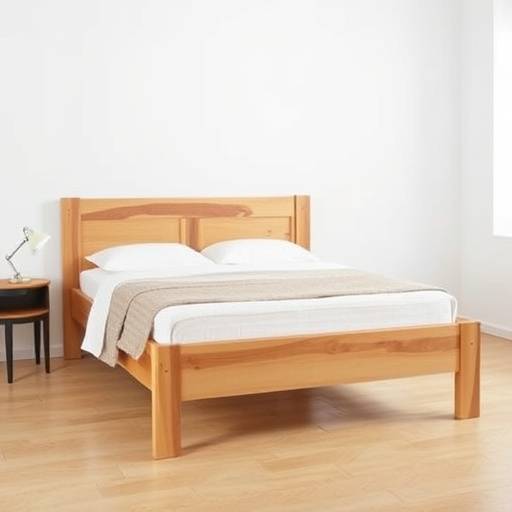 Image of the bestselling handcrafted bed frame with a simple, elegant design